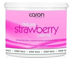 Caron Deluxe Strawberry Creme Strip Wax Microwaveable - 400g