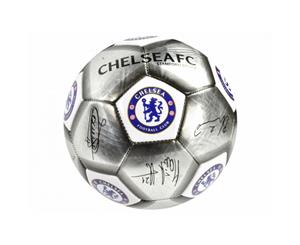 Chelsea Fc Official Signature Football (Silver/White) - BS720