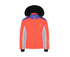 Dare 2B Girls Vast Ski Jacket (Fiery Coral/Simple Purple) - RG4859