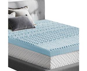 DreamZ 8cm Bedding Cool Gel Memory Foam Bed Mattress Topper Bamboo Cover Single