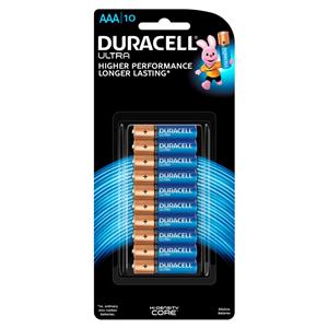 Duracell AAA Ultra Batteries - 10 Pack