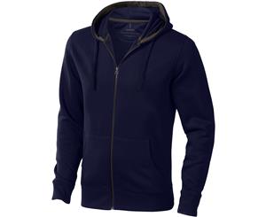 Elevate Mens Arora Hooded Full Zip Sweater (Navy) - PF1850
