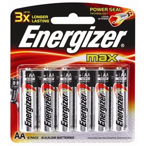 Energizer AA Alkaline Batteries - 6 Pack