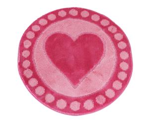 Eurobano Heart Bath Mat (Pink) - BR368