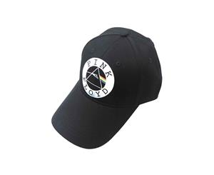 Floyd Baseball Cap Dark Side Of The Moon Circle Logo Official Strapback - Black