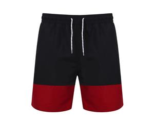 Front Row Mens Board Shorts (Navy/Vintage Red) - RW6073
