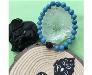 Kid's Turquoise and Lava Stone Aroma Diffuser Bracelet - Communication Release and Protection
