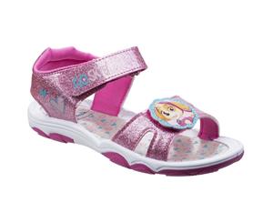 Leomil Girls Skye Glitter Adjustable Padded Lightweight Sandals - Pink