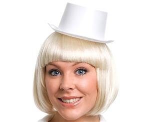 Mini Top Hat - Satin White