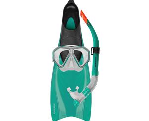 Mirage Bahamas Flipper Snorkel Mask Set Adult - Green