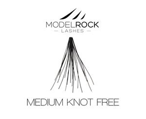 Modelrock Premium Lashes - Individual Double Style Medium Knot Free