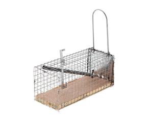 Mouse Trap Cage 11.5cm Bainbridge Simple Trap Door Galvanised Build Humane