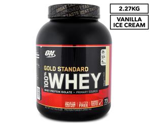 Optimum Nutrition Vanilla Ice Cream Gold Standard 100% Whey Protein Powder 5lb