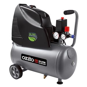 Ozito 24L 1.5HP Oil Free Air Compressor
