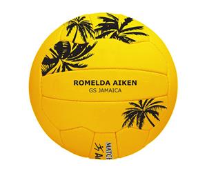 Romelda Aiken Match Netball - Size 5 Gold/Black