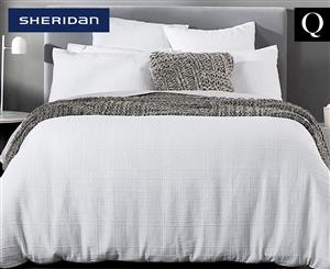Sheridan Argentine Queen Bed Quilt Cover Set - White