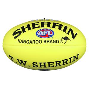 Sherrin Super Soft Touch Junior Australian Rules Ball Yellow 8in