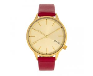 Simplify The 6700 Series Watch - Red/Gold