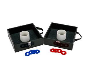 Washers Game Set 30.5 x 30.5cm Black Box with Red & Blue Washers
