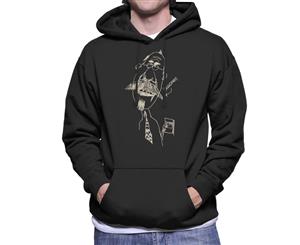 Zits Light Fangman Doodle Men's Hooded Sweatshirt - Black