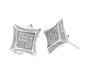 .925 Silver MICRO PAVE Earrings - RELAX 10mm - Silver