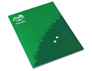 A4 Doodle Book Hugga - Green