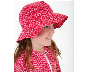 Babes in the Shade - Girl's Pinwheel Red Hat UPF 50+