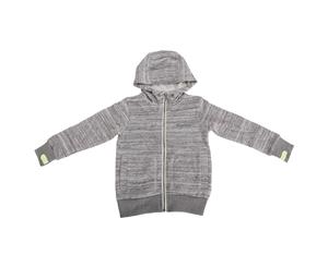 Bench Childrens/Boys Choose Zip Up Casual Hoodie With Contrast Logo (Grey) - F399