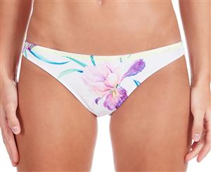 Billabong Women's Blue Lagoon Tropic Bikini Bottom - White