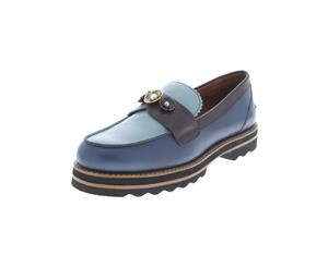 Coach Womens Lenox Leather Colorblock Loafers