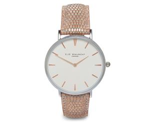 Elie Beaumont Women's 38mm Sloane Leather Watch - Blush Pink