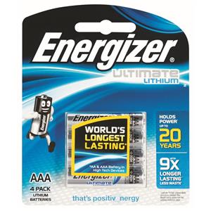 Energizer Lithium AAA Batteries (4-Pack)