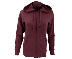 Fruit Of The Loom Ladies Fitted Lightweight Hooded Sweatshirts Jacket / Zoodie (240 Gsm) (Royal) - BC2658
