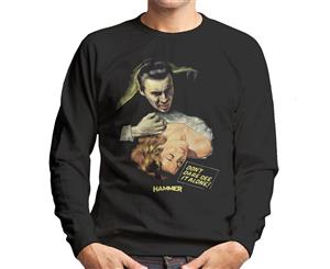 Hammer Dracula Dont Dare See It Alone Poster Men's Sweatshirt - Black