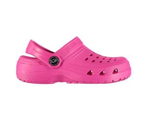 Hot Tuna Kids Infants Cloggs Shoes Footwear- Hot Pink