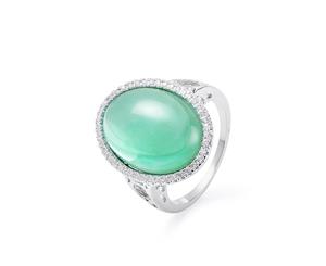 Intrigue Womens/Ladies Cocktail Ring (Green) - JW849