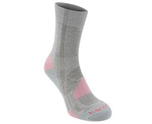 Karrimor Kids Walking Sock 2 Pack Junior - Grey/Pink
