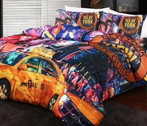 King Size - New York Times Square Quilt Cover Set