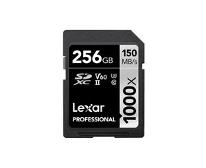 Lexar 1000X 256GB 150MB/s Professional U3 V60 UHS-II SDXC Memory Card