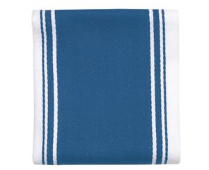Love Colour Striped Tea Towel Moroccan Blue