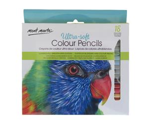 Mont Marte Ultra-Soft Colour Pencils 18pc