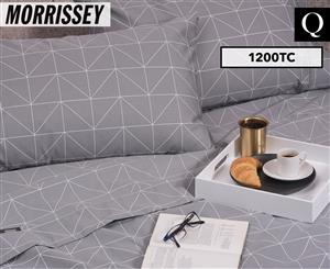Morrissey Luxury 1200TC Queen Bed Sheet Set - Angels Ash