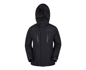 Mountain Warehouse Men's Ski Jacket Winter Outerwear Detachable Snow Skirt - Black