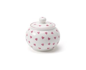 Nina Campbell Bone China Sugar Bowl Pink Hearts Design