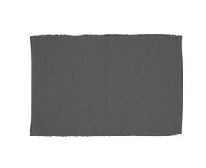PM Lollipop Ribbed Placemats - Set of 12 - Charcoal