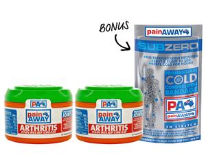 Pain Away Arthritis Relief Cream 70g + Bonus Cold Compression Bandage
