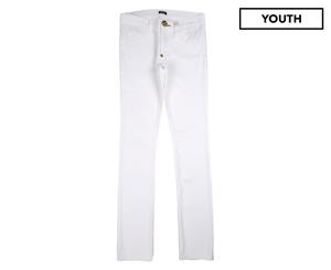 Phillip Plein Boys' Straight Leg Jeans - White