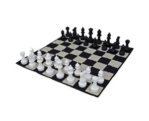 Premium 30cm (12 inch) Chess Checkers and Mat Package