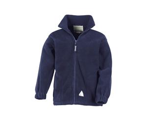 Result Childrens/Kids Full Zip Active Anti Pilling Fleece Jacket (Navy Blue) - BC921
