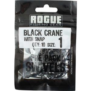 Rogue Black Crane Coastlock Swivel 10 Pack